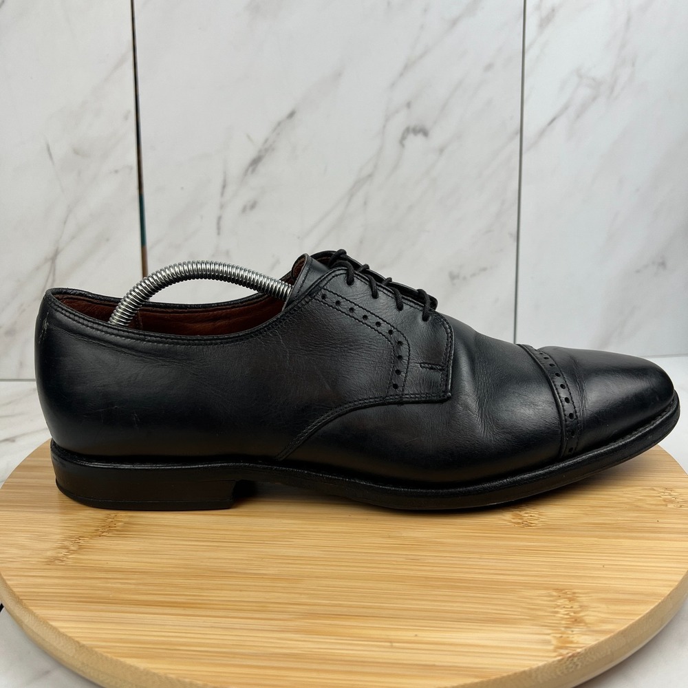 Allen Edmonds 3308 Clifton Mens Size 11.5 D Black D Oxford Cap Toe Dress Shoes